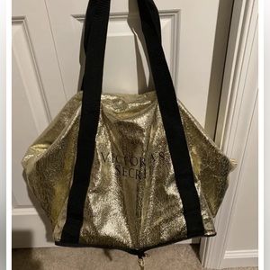 Victoria’s Secret Gold Folding Bag